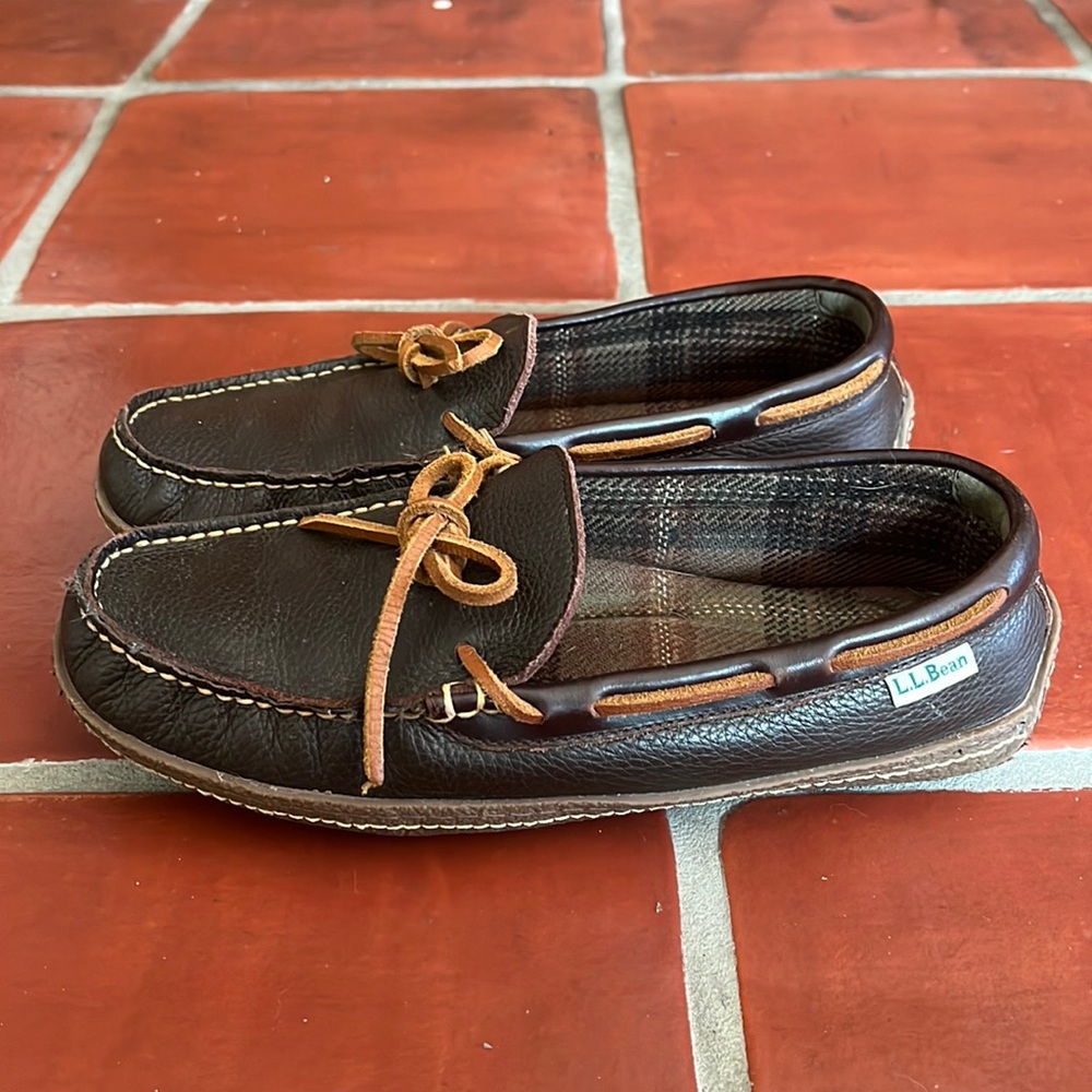 Men's Handsewn Slippers, Flannel-Lined